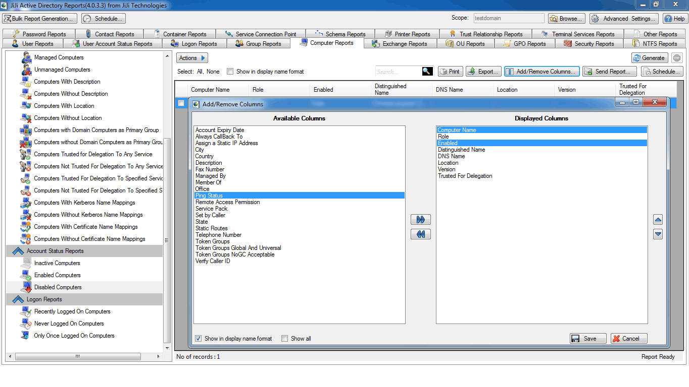 Active Directory Disable Computers